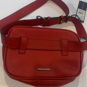 Red Leather Rebecca Minkoff never used belt bag